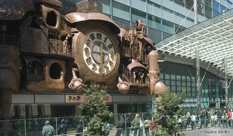 The Nippon Television clock concept design by Hayao Miyazaki