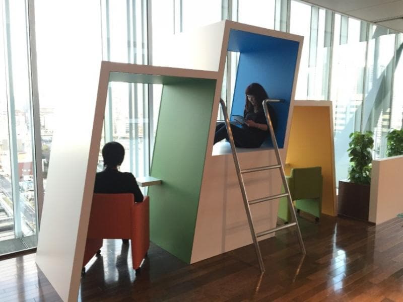 索尼总公司员工餐厅:“自助餐岛”和“休闲区”