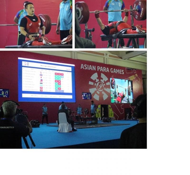 パワーリフティング西崎哲男（乃村工藝社所属）が、インドネシア2018アジアパラ競技大会 4位入賞
