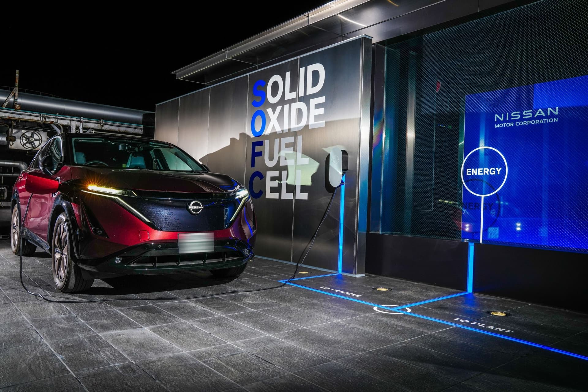 日産自動車 固体酸化物形燃料電池(SOFC)発電システムPR施設