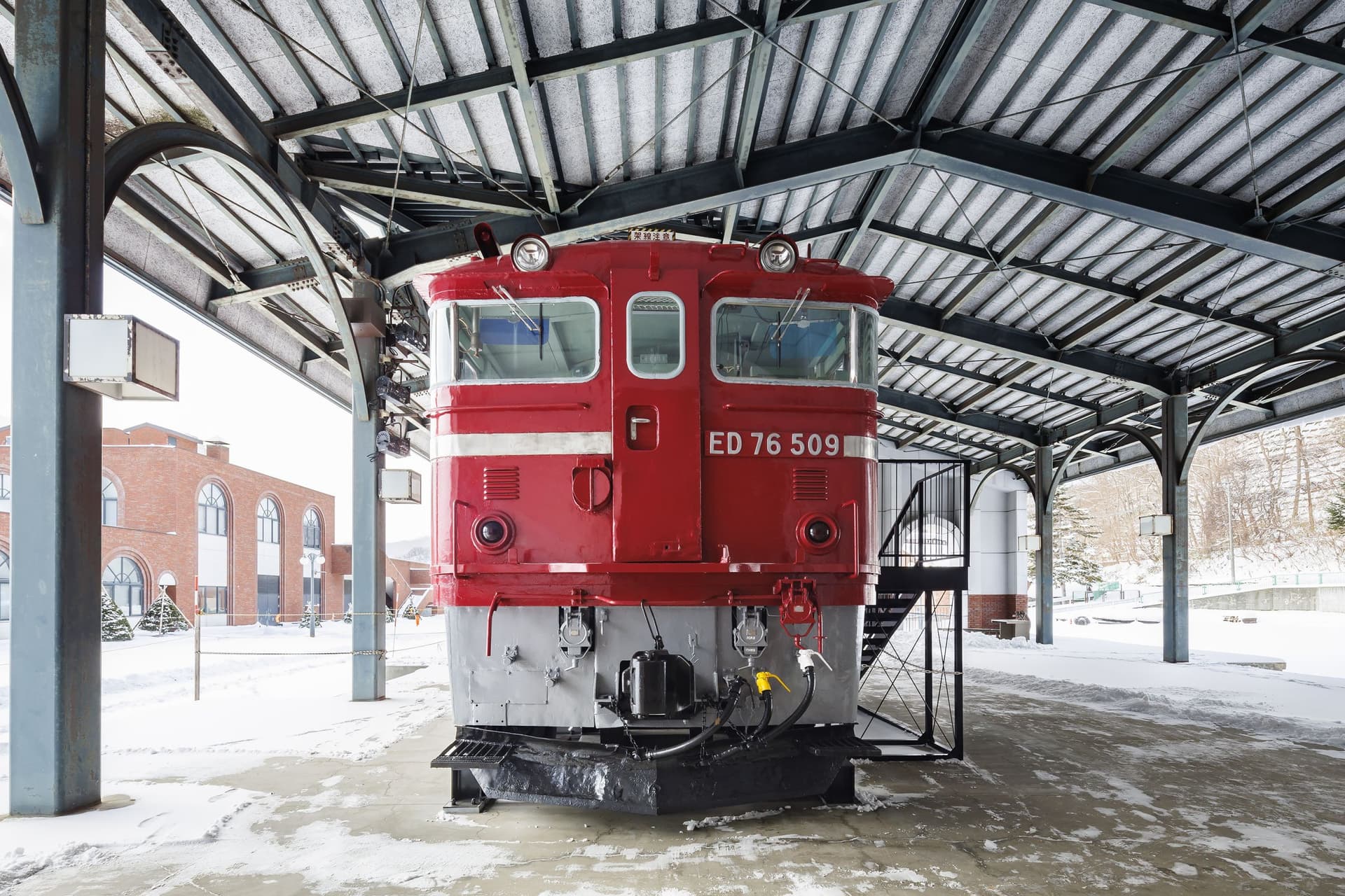小樽市博物馆:电力机车“ED76-509”展示