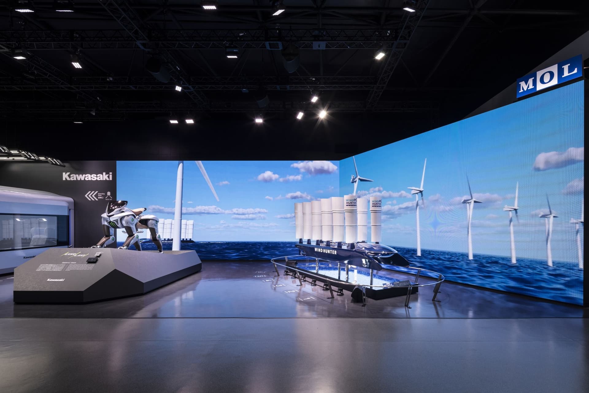 Exposition 2025 Japan: "Cities of the Future" Pavilion, Mitsui O.S.K. Lines displays Place 4