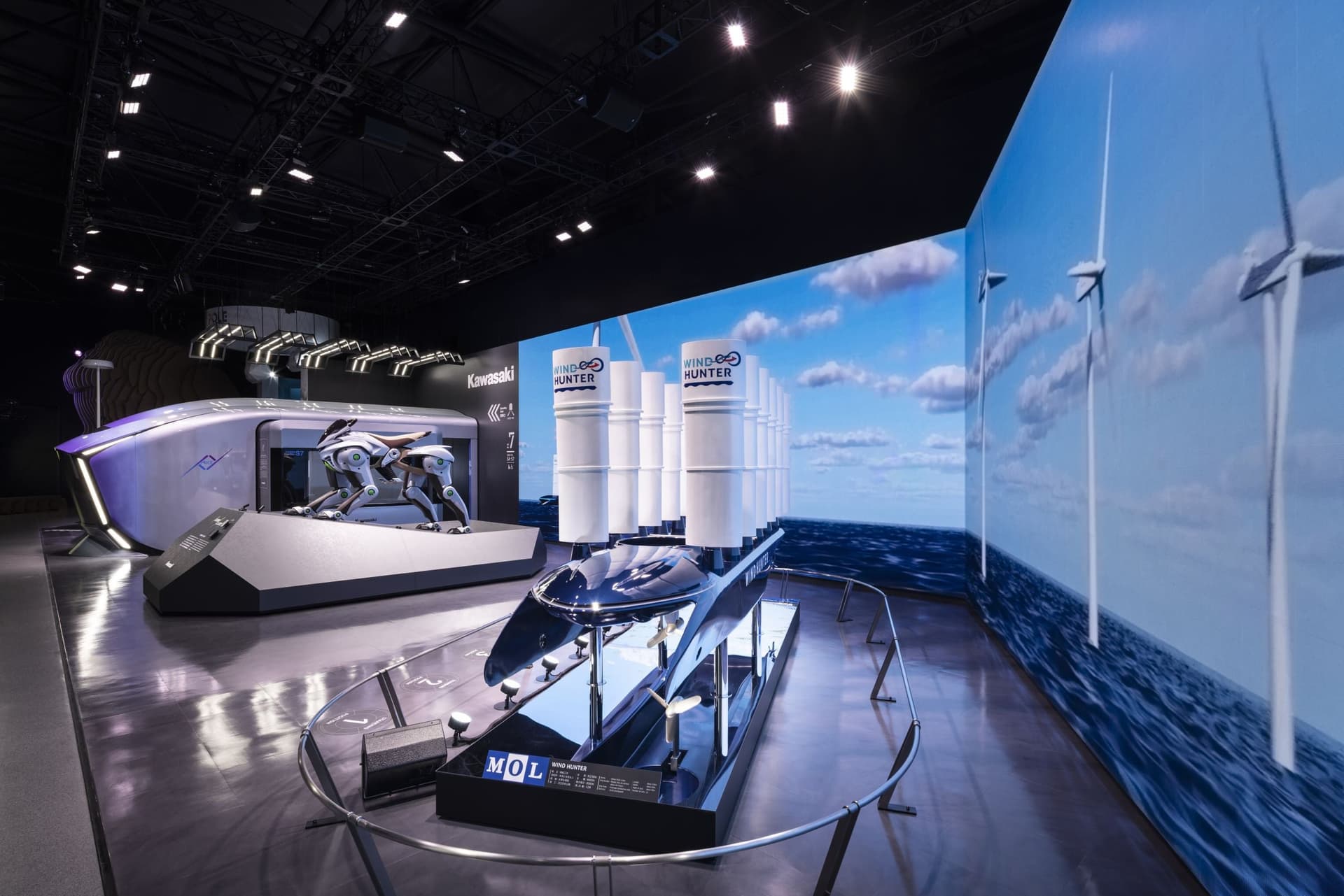 Exposition 2025 Japan: "Cities of the Future" Pavilion, Mitsui O.S.K. Lines displays Place 2